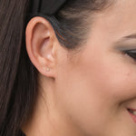 Mini Crystal Stud Earrings Gold Plated - Simply Whispers