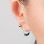 Mini Crystal Gold Helix Earring - Simply Whispers