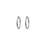 Sterling Silver 10mm Endless Huggie Hoop - Simply Whispers