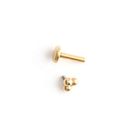 Helix Ear Piercing Gold Plated Triple Ball - Simply Whispers