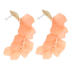 Peach Begonia Dangle Earrings - Simply Whispers