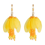 Yellow Calicanto Dangle Earrings - Simply Whispers