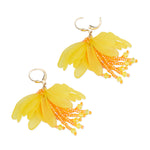 Yellow Calicanto Dangle Earrings - Simply Whispers