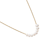 Freshwater Tiny Pearls Gold Necklace - Simply Whispers