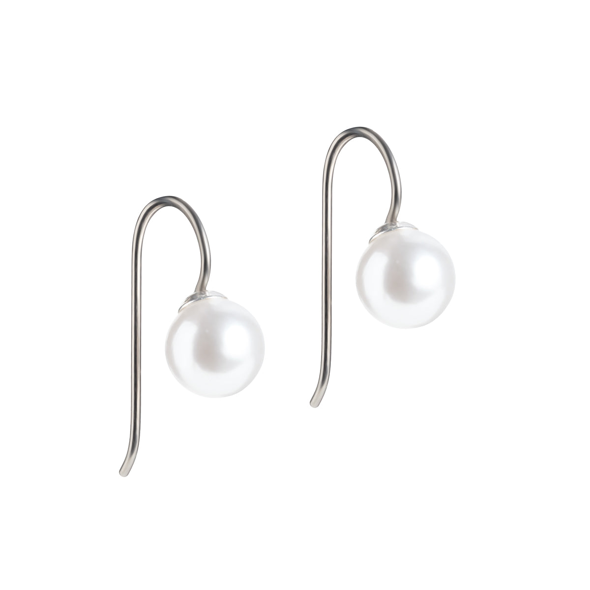 Titanium Pearl French Hook Earrings - Simply Whispers