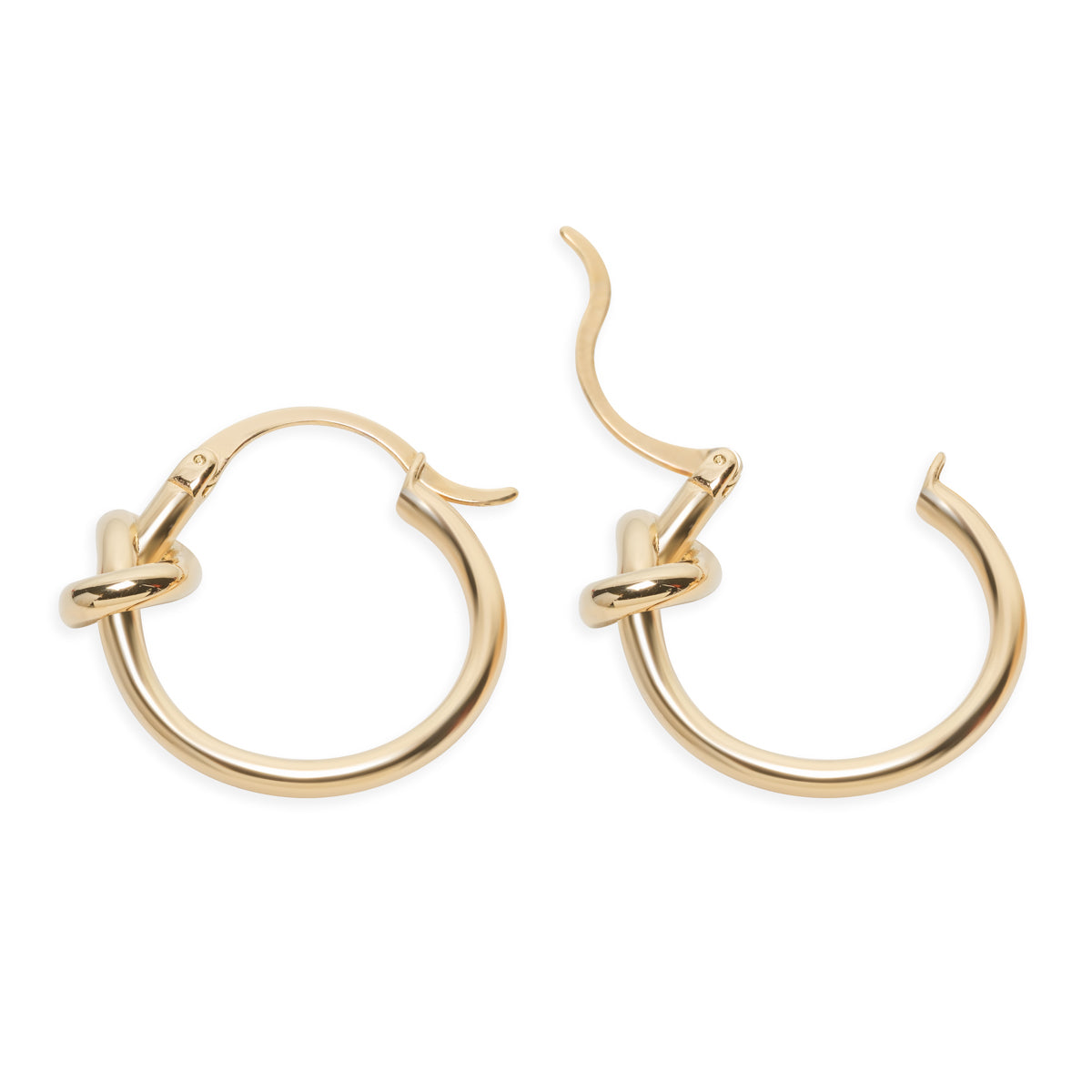 Gold Knot Hoop Earrings - Simply Whispers