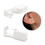 Ear Piercing 3 mm Bezel Crystal Stainless Steel Self Piercer - Simply Whispers