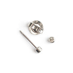 Ear Piercing 2 mm Bezel Crystal Stainless Steel Self Piercer - Simply Whispers