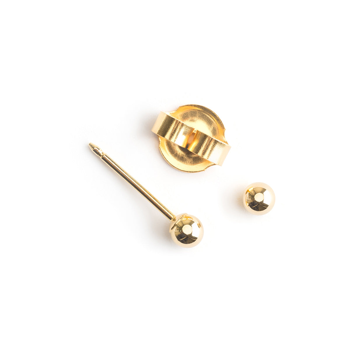 Ear Piercing 3 mm Ball 14K Gold Self Piercer - Simply Whispers