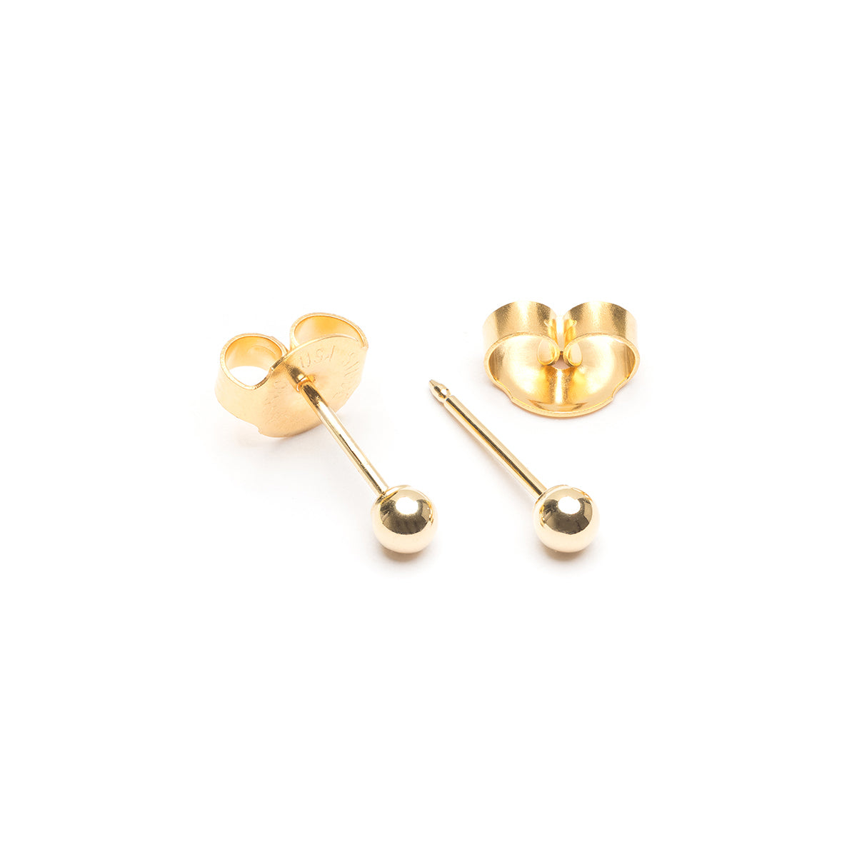 Ear Piercing 3 mm Ball 14K Gold Self Piercer - Simply Whispers