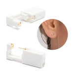 Ear Piercing 2 mm Zirconia 14K Gold Self Piercer - Simply Whispers