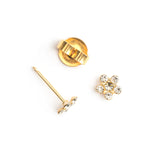 Ear Piercing Daisy Crystal 14K Gold Self Piercer - Simply Whispers