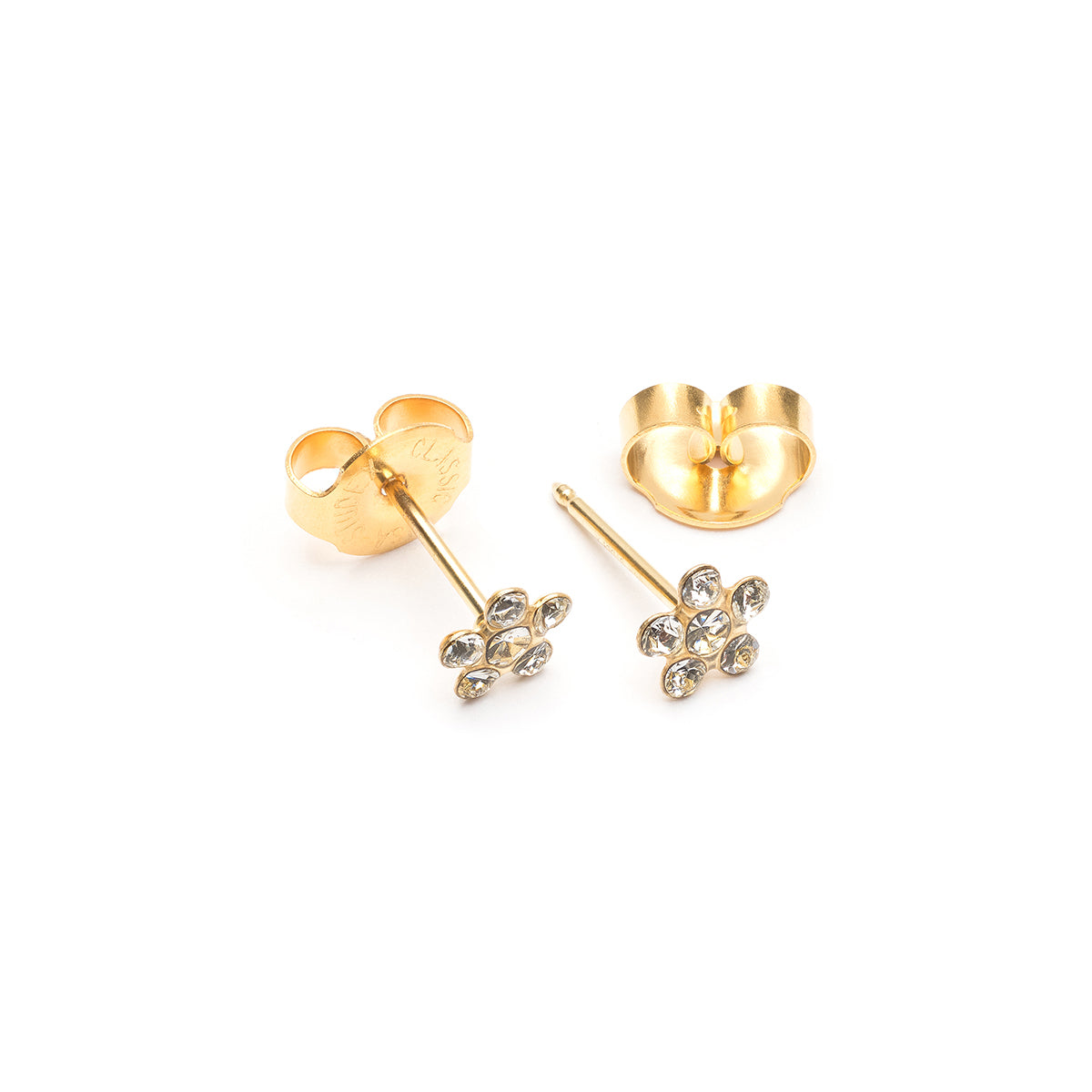 Ear Piercing Daisy Crystal 14K Gold Self Piercer - Simply Whispers