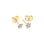 Ear Piercing Daisy Crystal 14K Gold Self Piercer - Simply Whispers