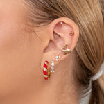 Helix Ear Piercing Gold Plated Triple Ball - Simply Whispers