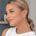 Helix Ear Piercing Stainless Steel Triple Crystal - Simply Whispers