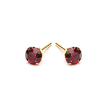 Gold Plated 5 mm January Birthstone Stud Earrings - Simply Whispers