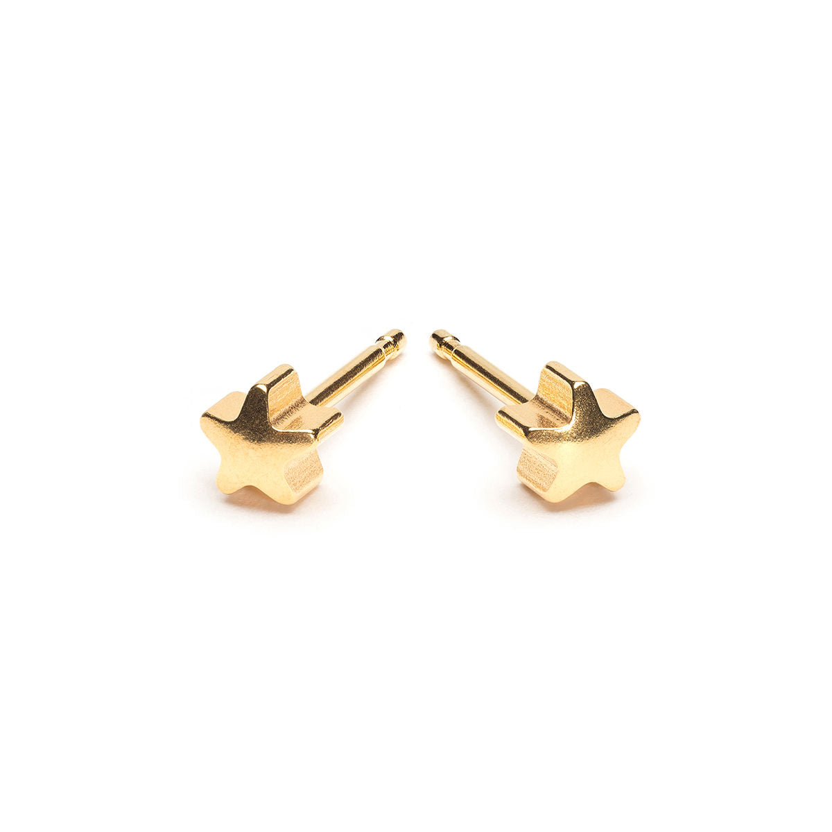 Gold Plated Star Stud Earrings - Simply Whispers