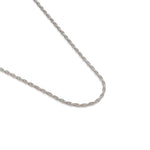 Silver Plated 18 inch Thin Rope Chain Necklace - Simply Whispers