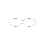 Oversized Endless  Hoop Earrings Silver Plated - Simply Whispers