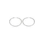 Medium Endless  Hoop Earrings Silver Plated - Simply Whispers