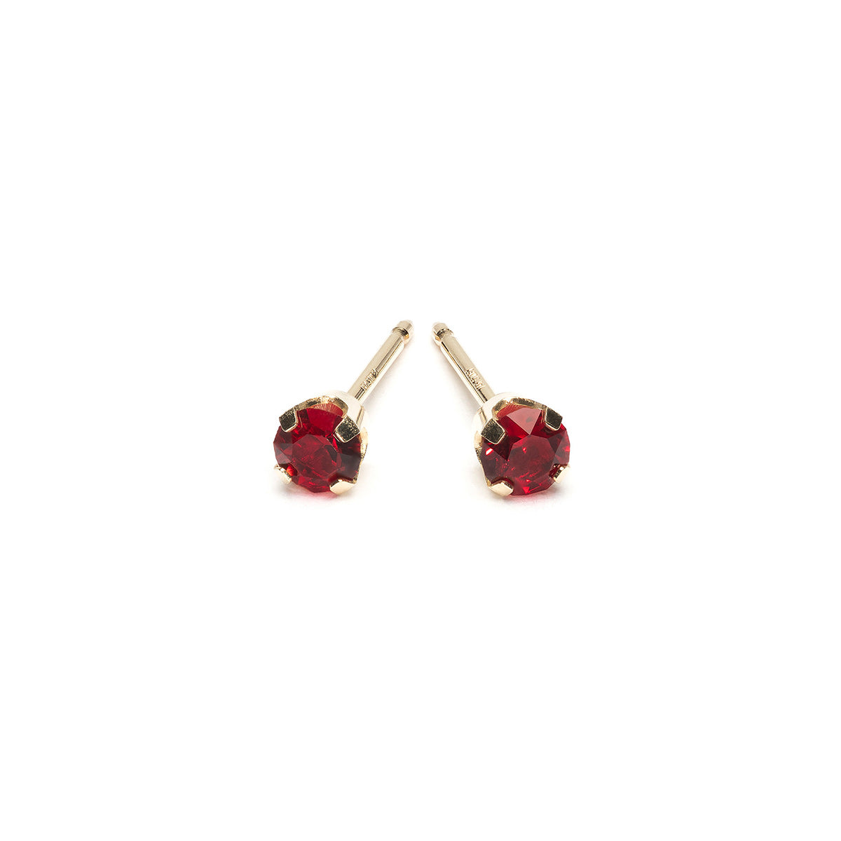 14k Gold January Birthstone Stud Earrings - Simply Whispers