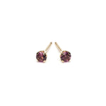 14k Gold February Birthstone Stud Earrings - Simply Whispers