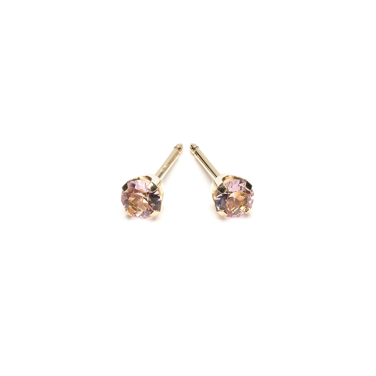 14k Gold June Birthstone Stud Earrings - Simply Whispers