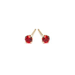 14k Gold July Birthstone Stud Earrings - Simply Whispers