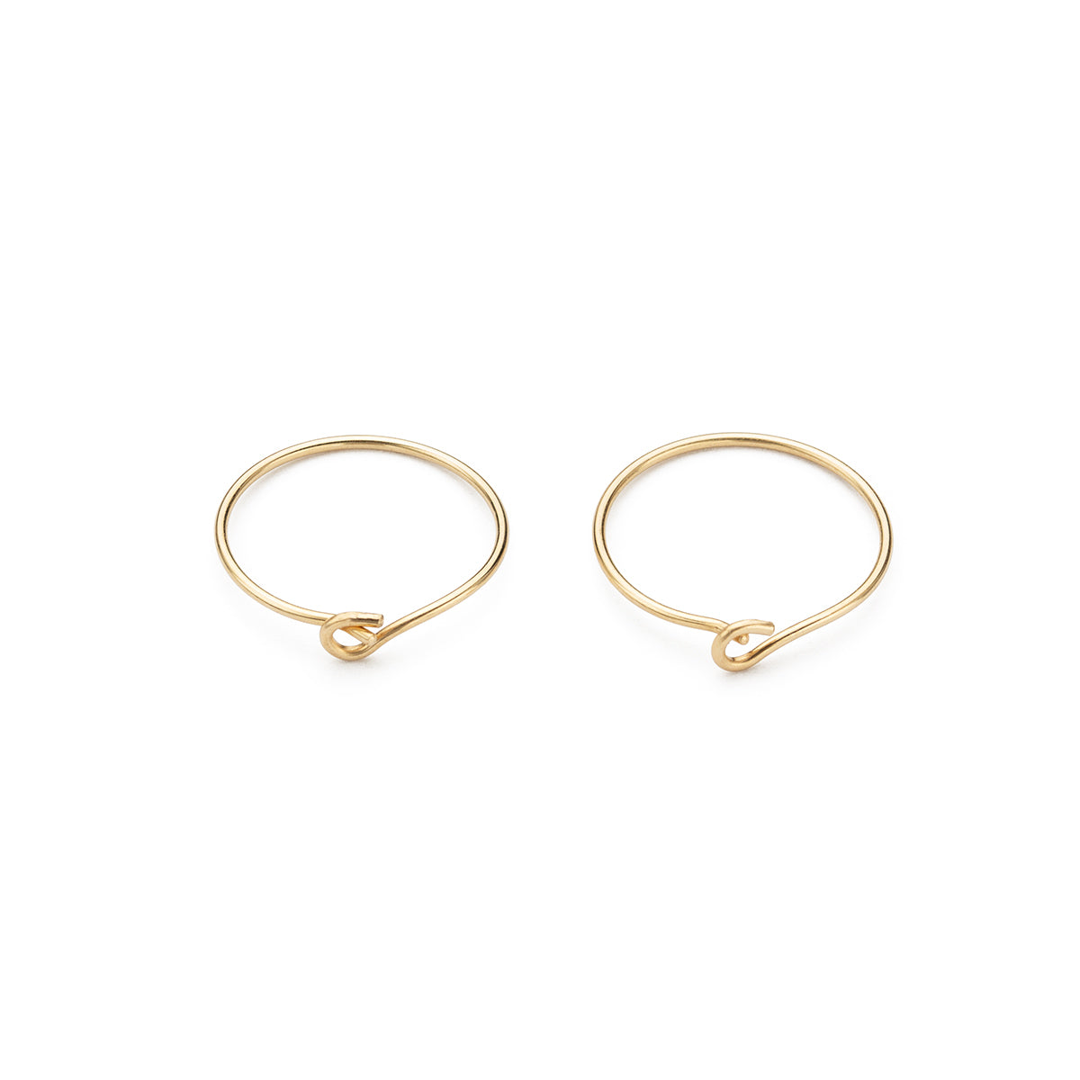 Gold Hoop Earrings 12 mm | Simply Whispers