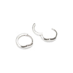 Silver V-Shaped Huggie Earrings - Simply Whispers