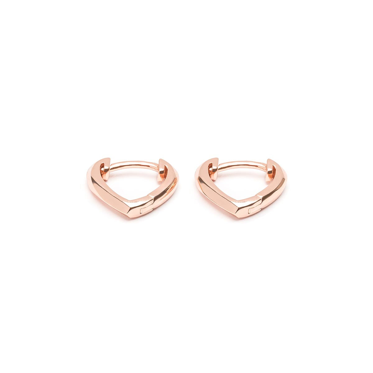 Heart Shaped Huggie Hoops - Simply Whispers