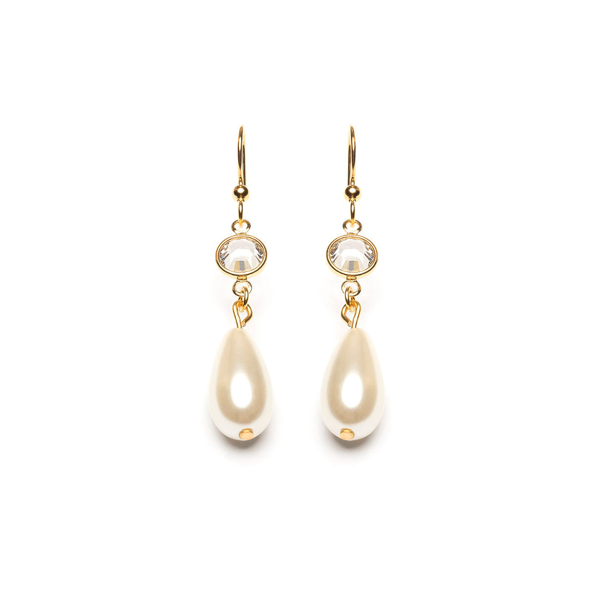 Pearl Drop Crystal Earrings | Simply Whispers