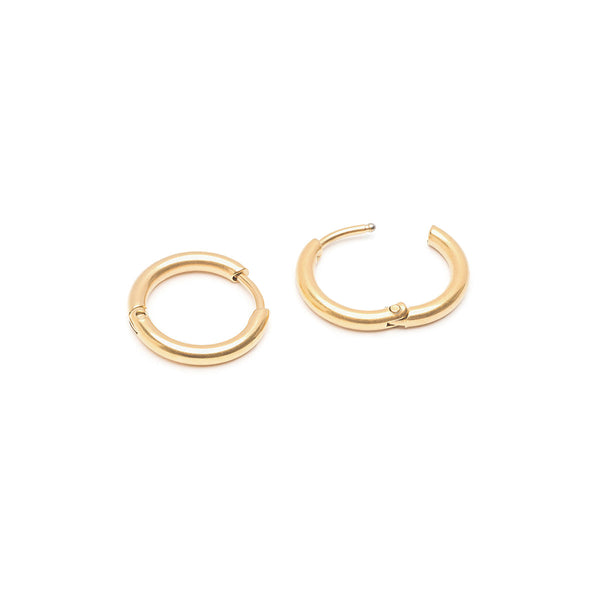 Small Huggies Gold Plated | Hoop Earrings | Simply Whispers