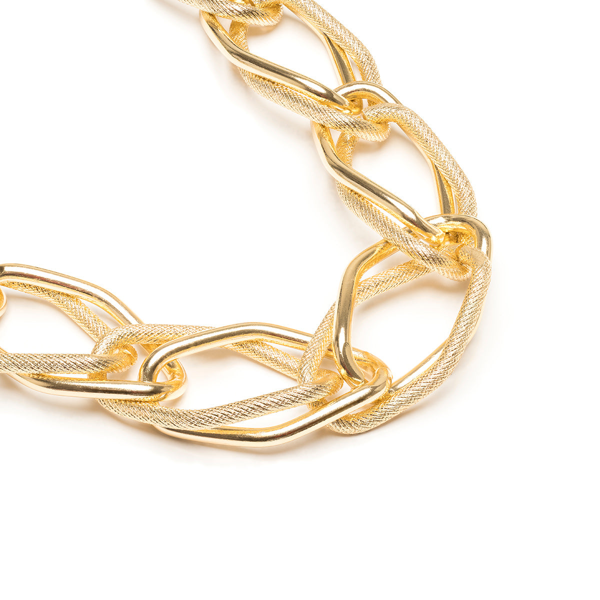 Gold Plated Chunky Smooth Choker - Simply Whispers