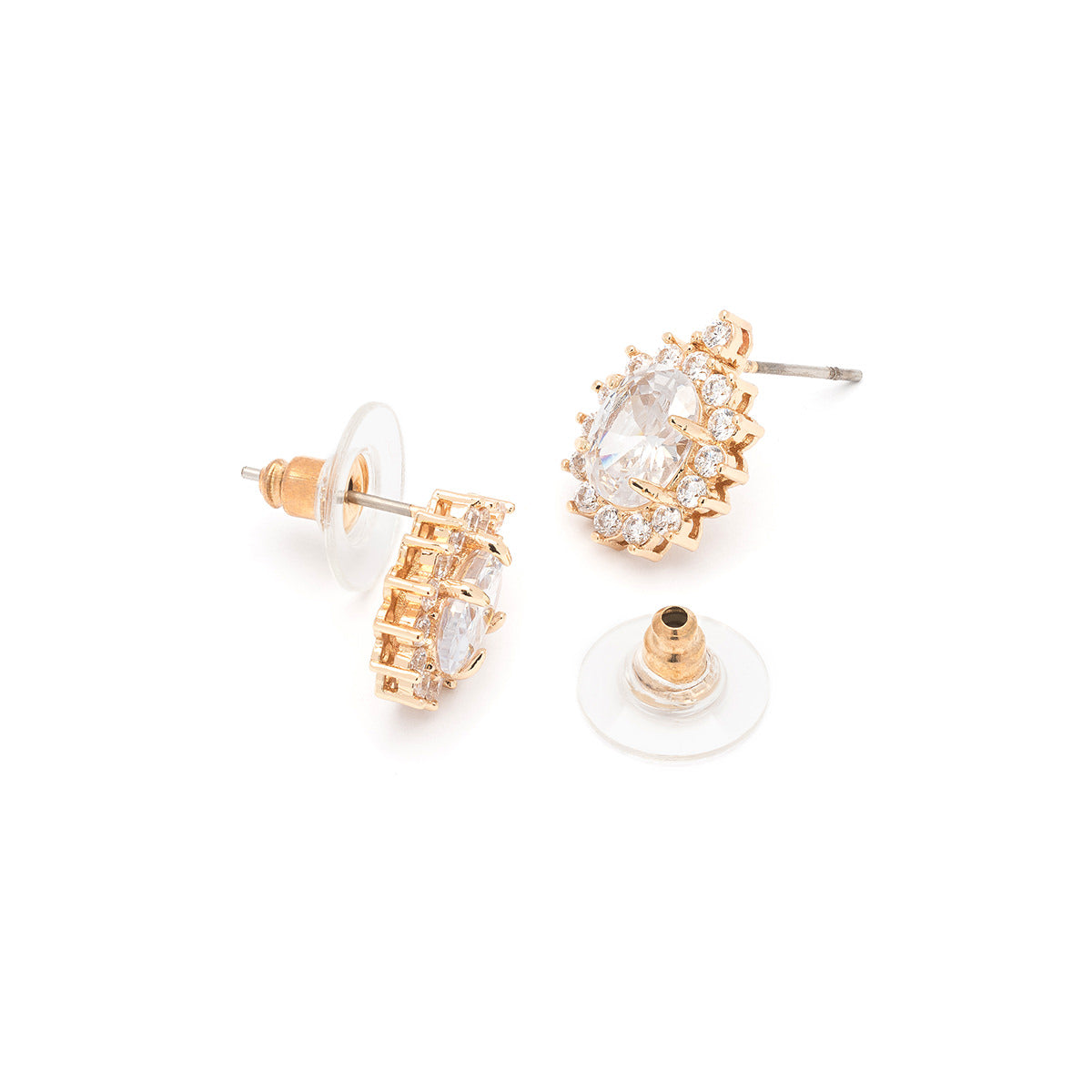 Crystal Drop Stud Earrings - Simply Whispers