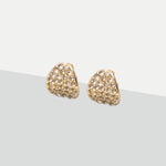 White Pave Stud Earrings - Simply Whispers