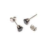 Black titanium stud earrings - Simply Whispers