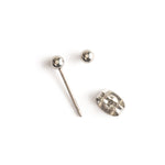 Titanium ball 3 mm stud earrings - Simply Whispers