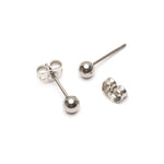 Titanium ball 4 mm stud earrings - Simply Whispers