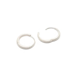 Shiny Silver Hoop Earrings - Simply Whispers