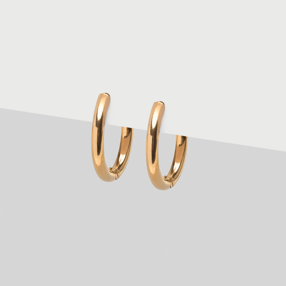 Gold Heart Titanium Huggie Earrings– Simply Whispers