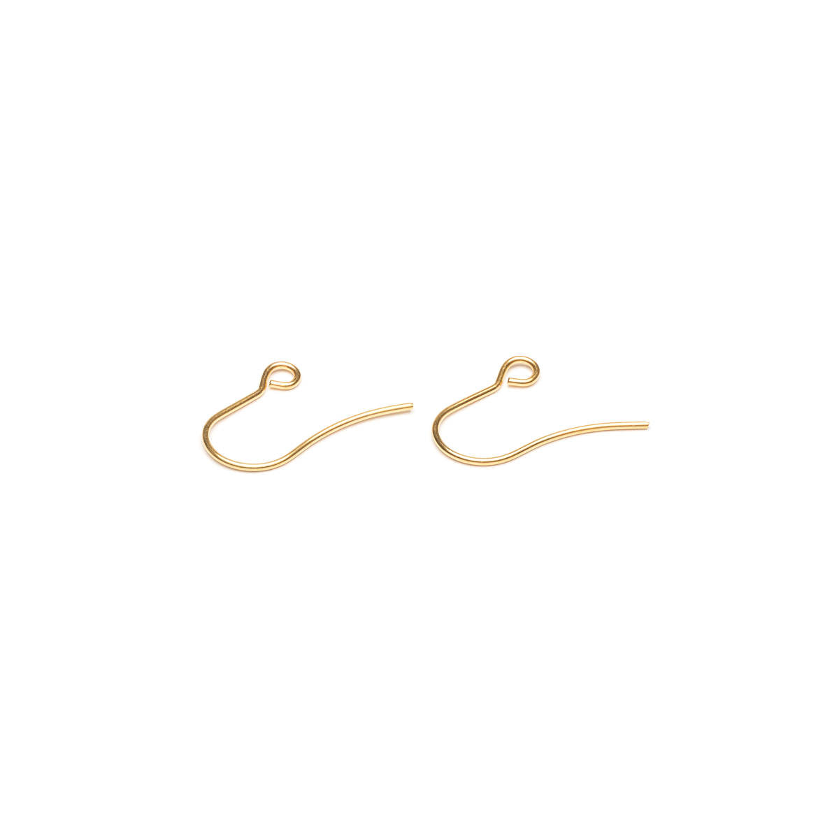 Gold Plated Plain French Hook Accessory - 1 Pair - Simply Whispers