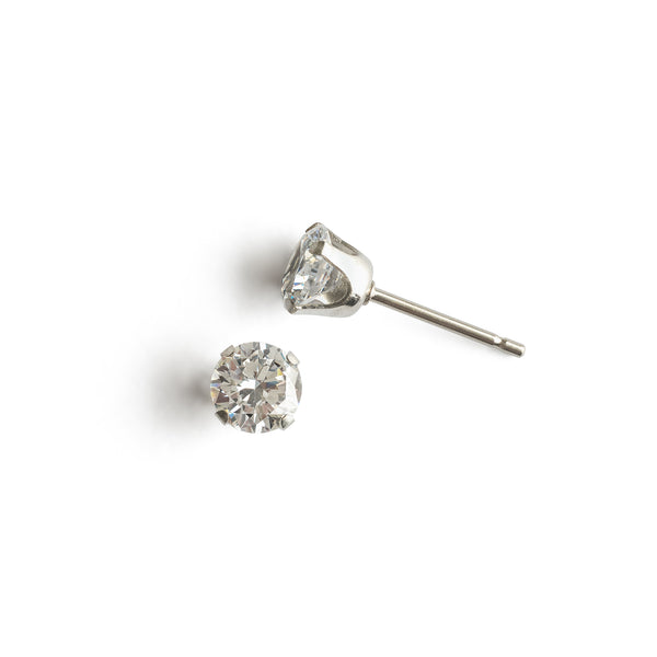 Round Crystal 5mm Stud Earrings | Simply Whispers