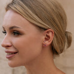 Pink titanium stud earrings - Simply Whispers